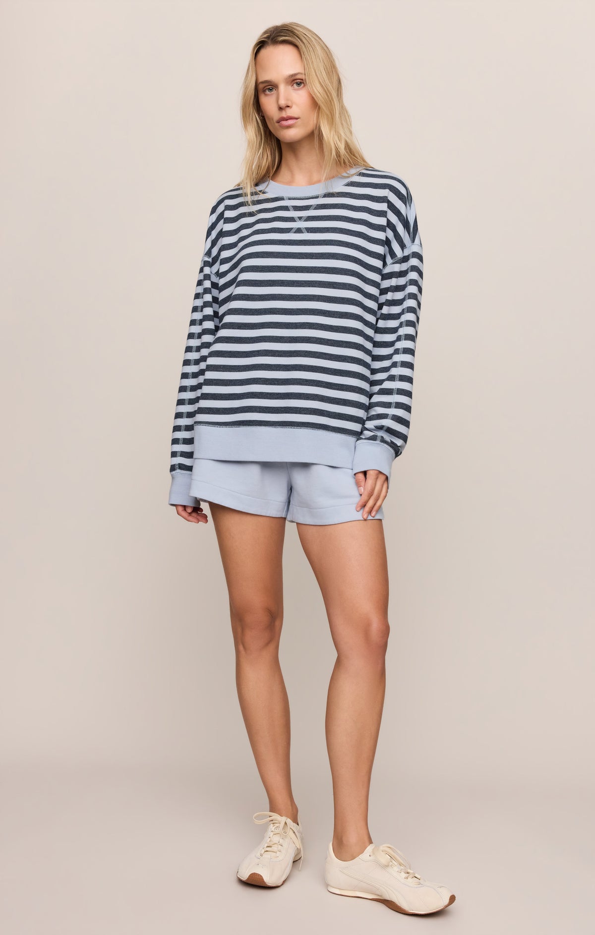 Z SUPPLY Everyday French Terry Striped Crew
