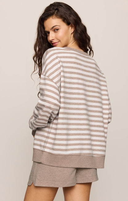 Z SUPPLY Everyday French Terry Striped Crew