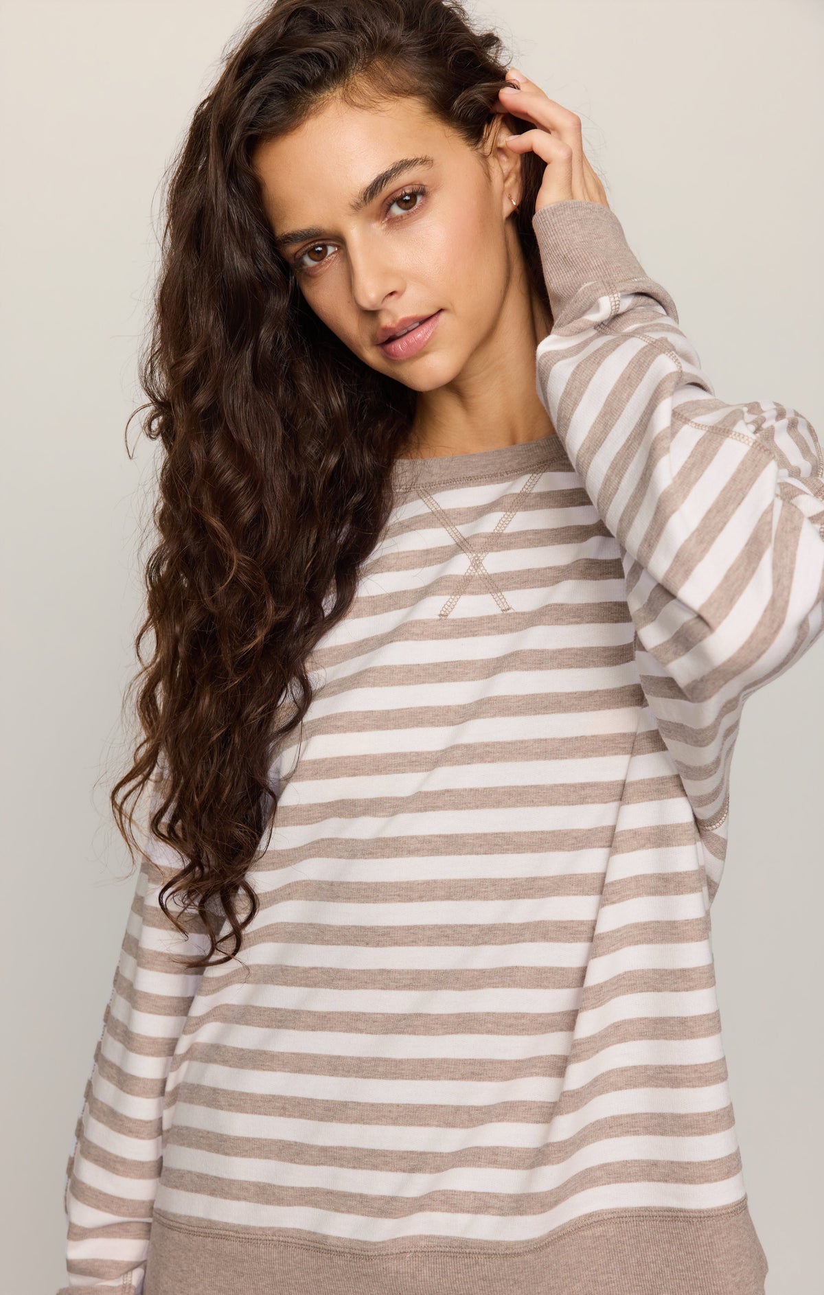 Z SUPPLY Everyday French Terry Striped Crew
