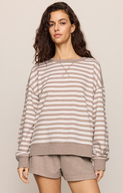 Z SUPPLY Everyday French Terry Striped Crew