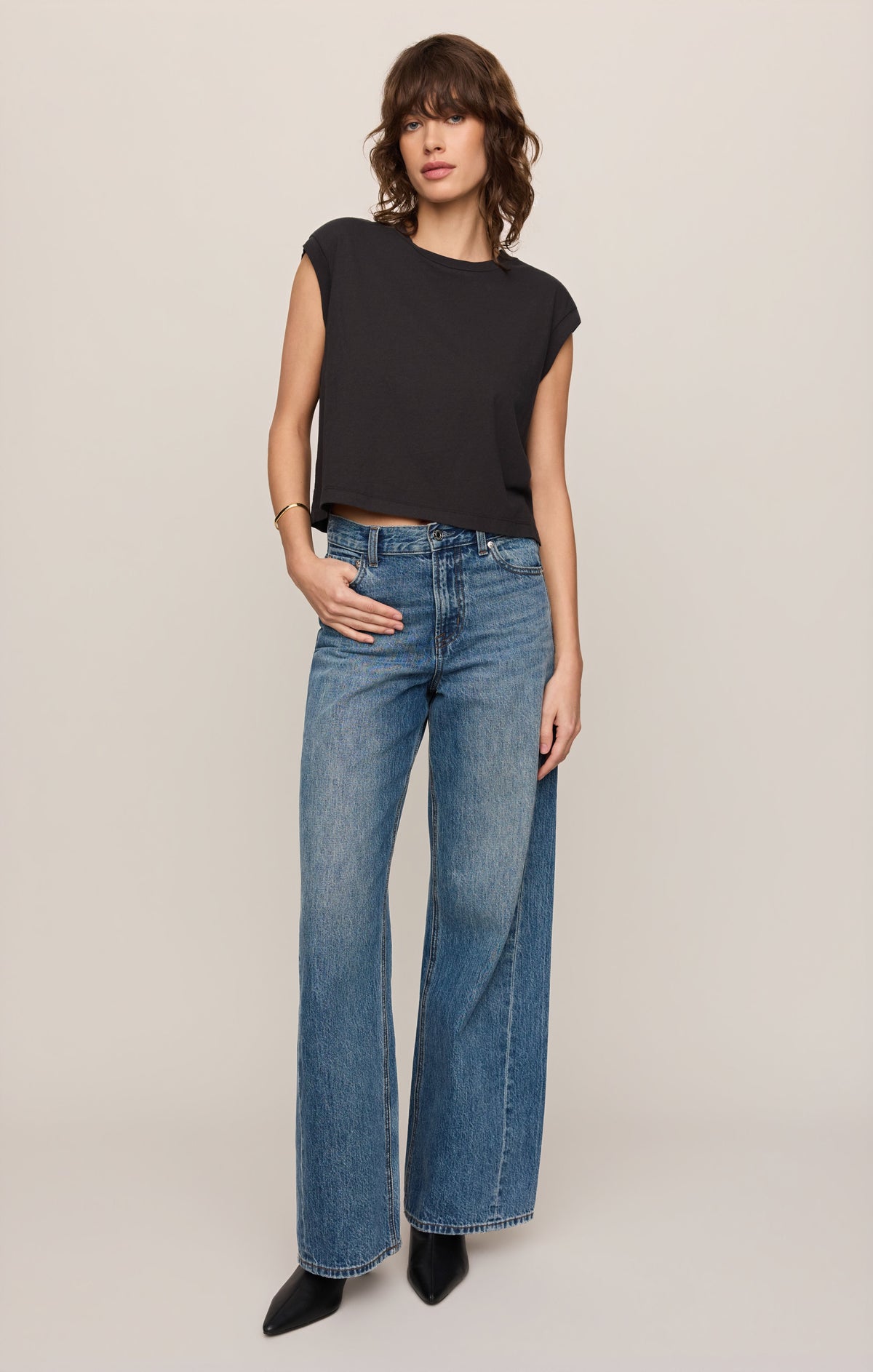 Z SUPPLY Flex Cropped Muscle Tee