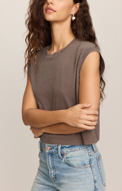 Z SUPPLY Flex Cropped Muscle Tee