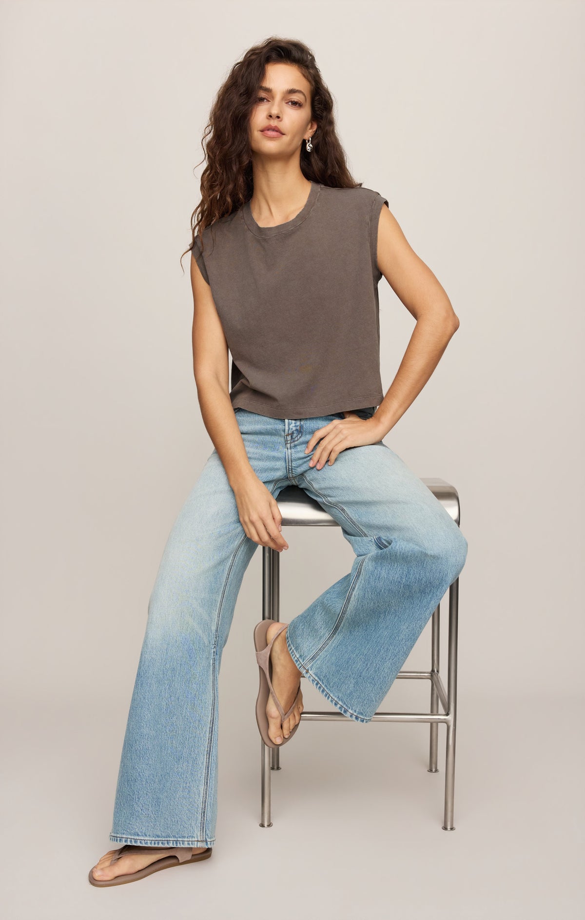 Z SUPPLY Flex Cropped Muscle Tee