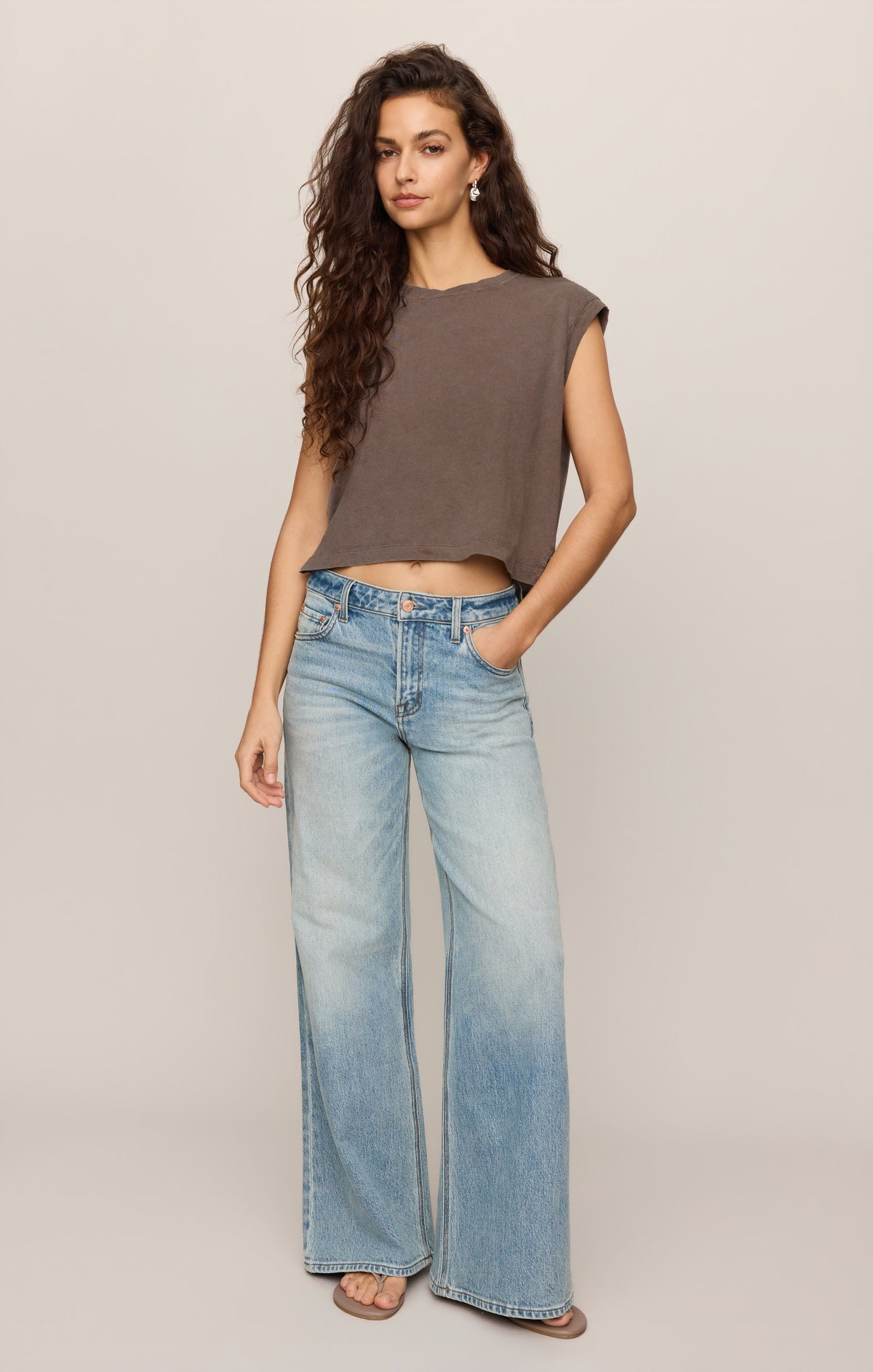 Z SUPPLY Flex Cropped Muscle Tee