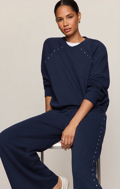 Z SUPPLY Zed Studded Sweatshirt - Eclipse