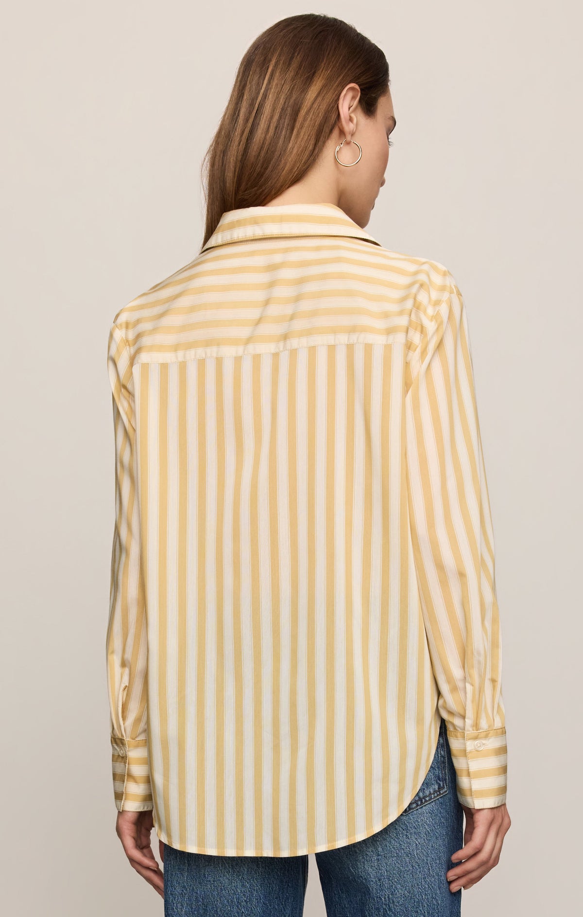 Z SUPPLY Golden Haven Stripe Button Up - Golden Sage