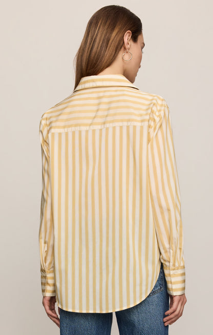 Z SUPPLY Golden Haven Stripe Button Up - Golden Sage