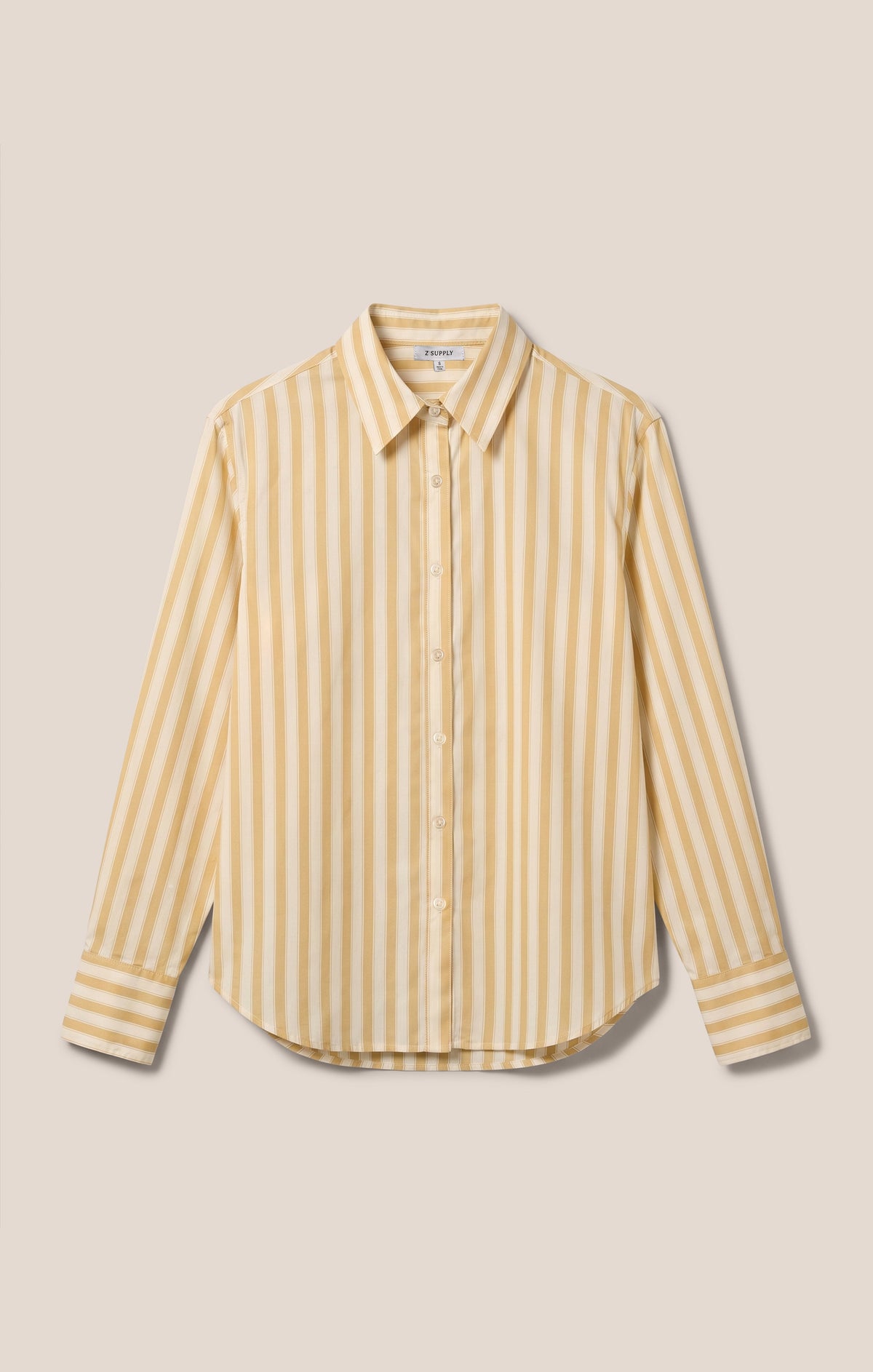 Z SUPPLY Golden Haven Stripe Button Up - Golden Sage
