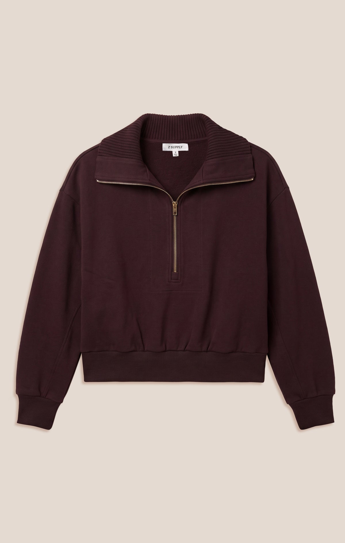 Z SUPPLY Globe Trotter Sweatshirt - Berry Noir