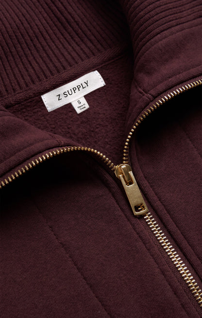 Z SUPPLY Globe Trotter Sweatshirt - Berry Noir