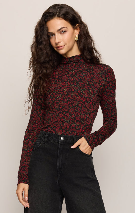 Z SUPPLY Lira Dani Floral Top - Red Dahlia