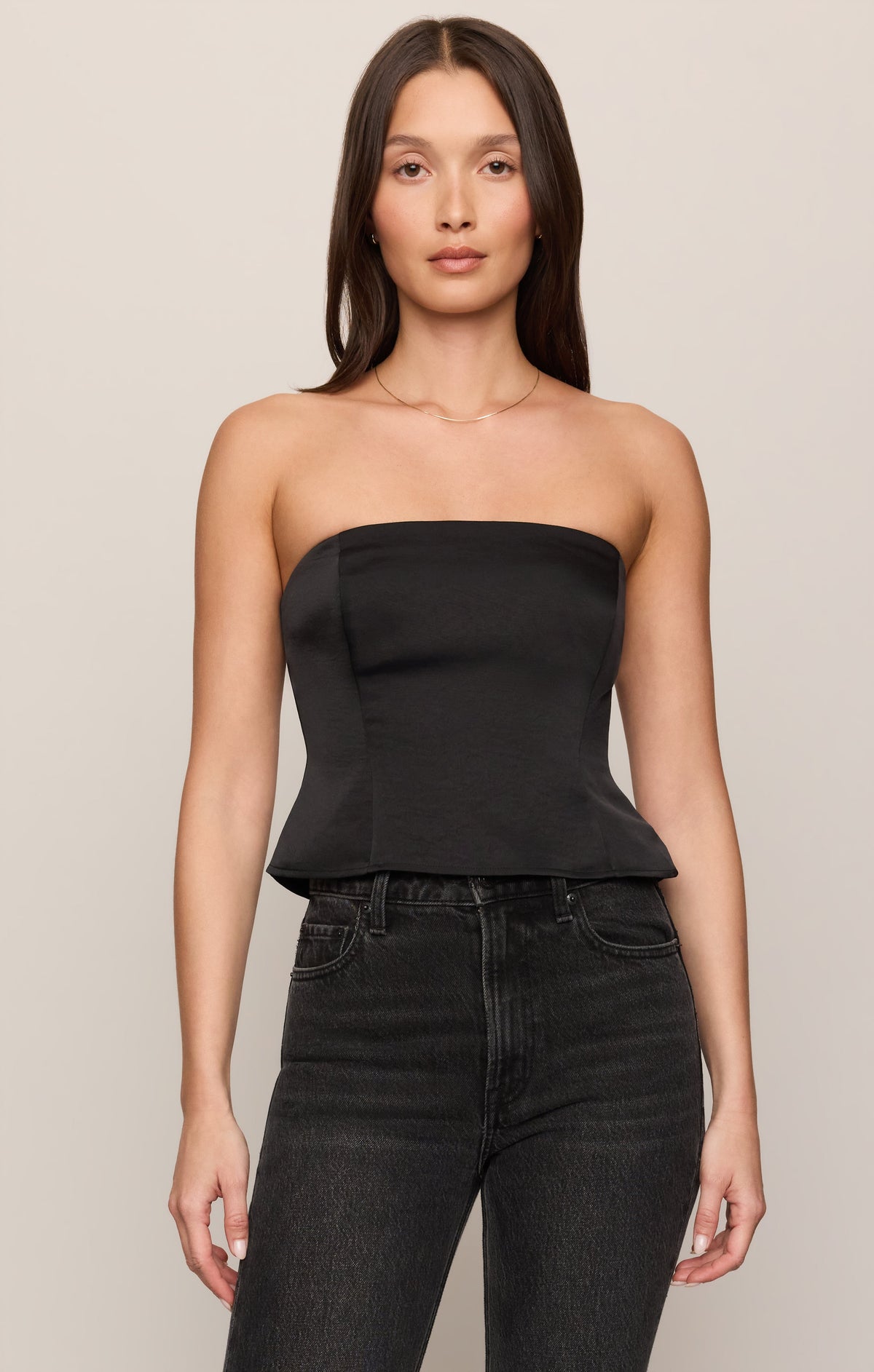 Z SUPPLY La Luna Luxe Strapless Top