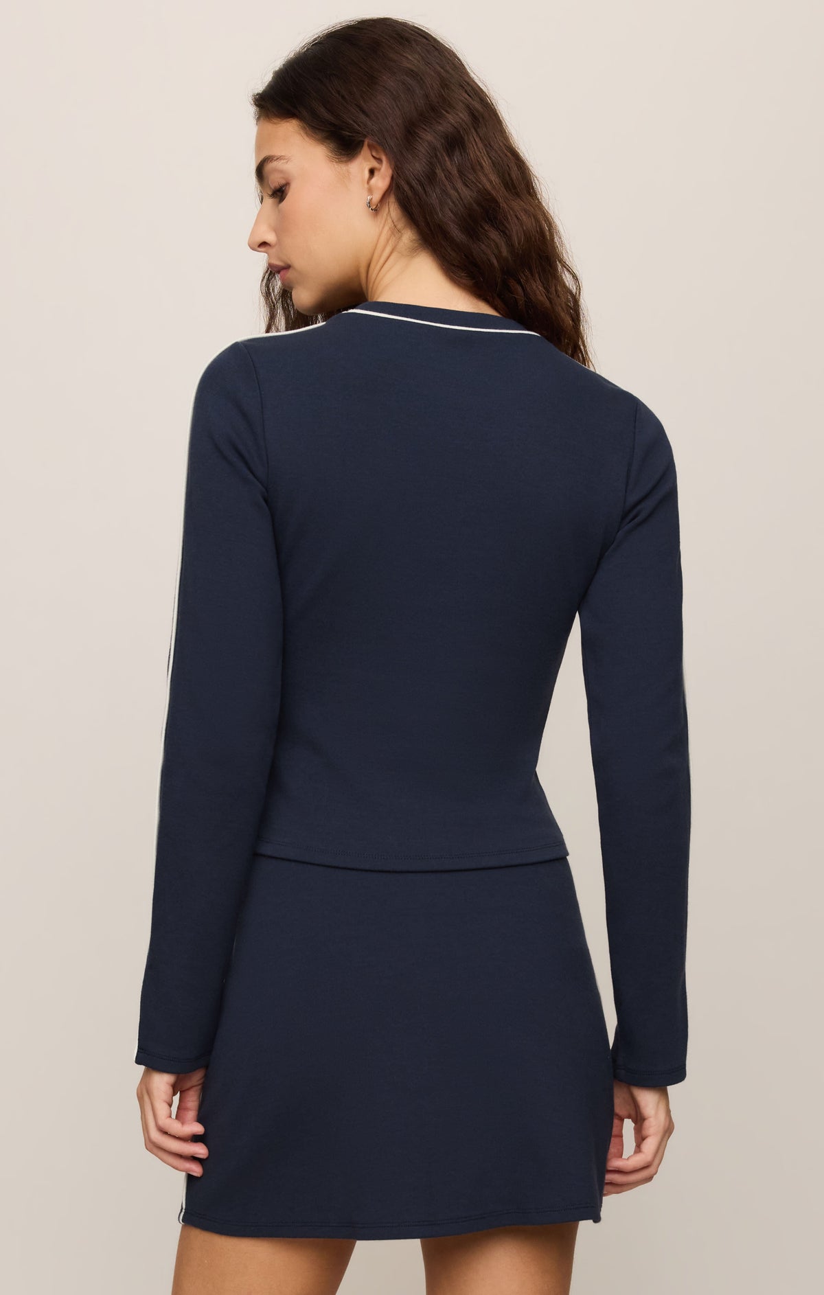 Z SUPPLY School Spirit Cropped Top - Eclipse