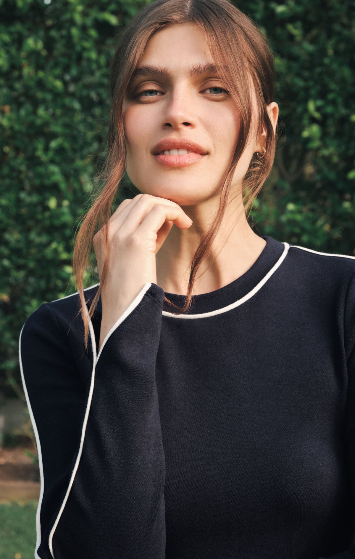 Z SUPPLY School Spirit Cropped Top - Eclipse
