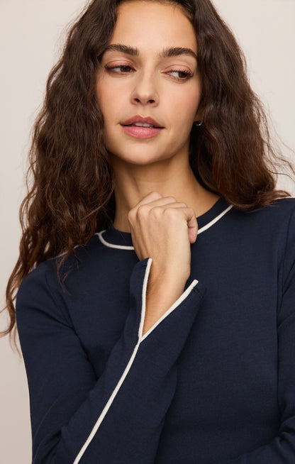 Z SUPPLY School Spirit Cropped Top - Eclipse