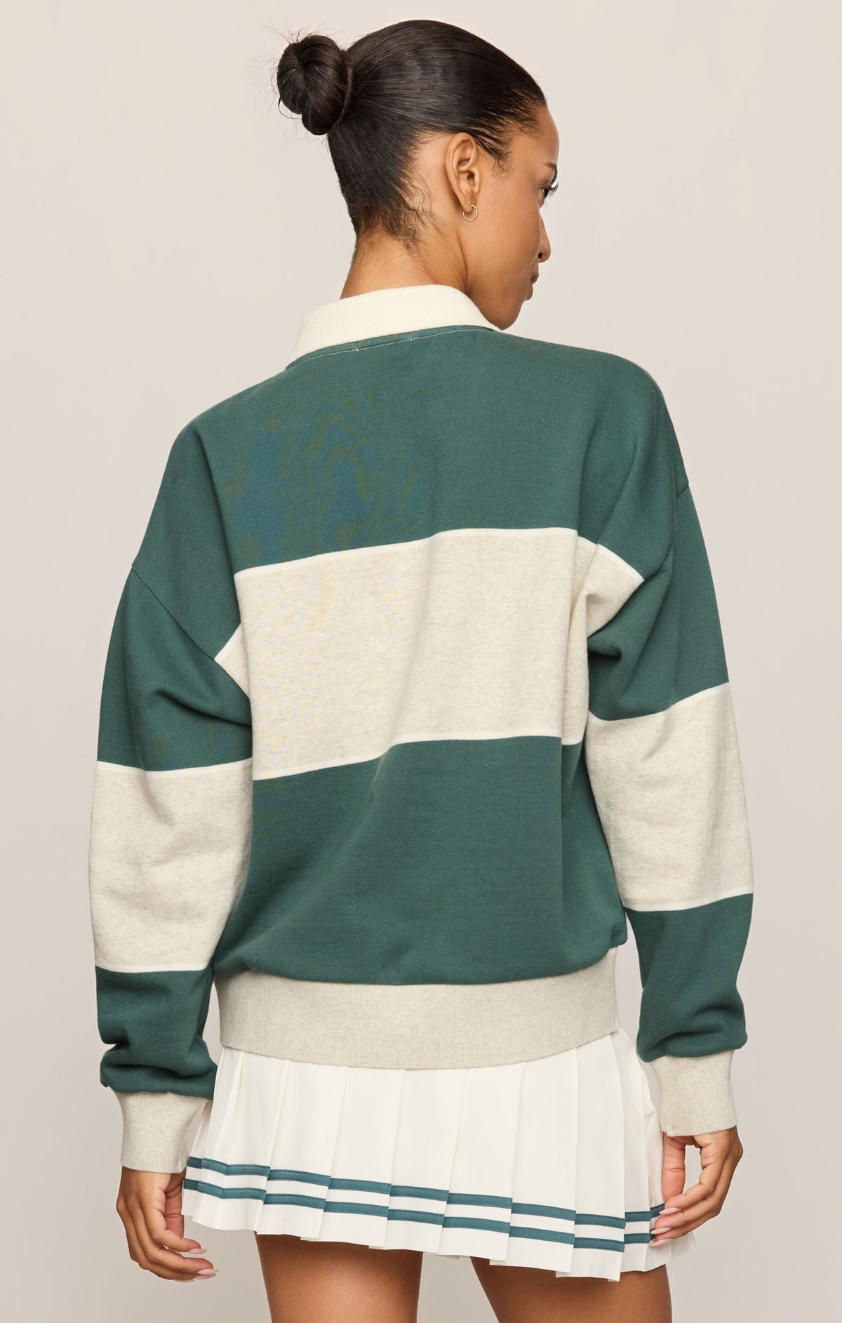 Z SUPPLY Study Break Polo Sweatshirt - Feather Grey