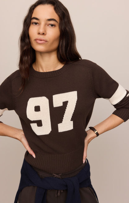Z SUPPLY Nineties Stand In Sweater - Dark Chocolate