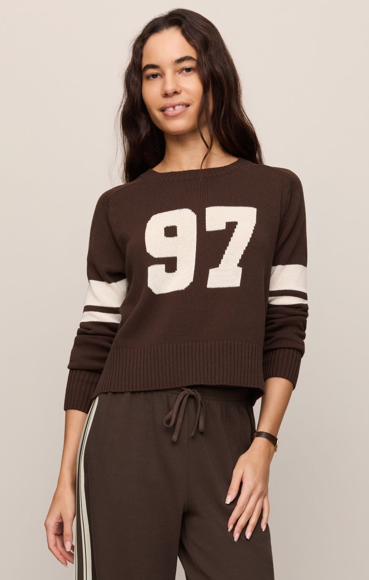 Z SUPPLY Nineties Stand In Sweater - Dark Chocolate