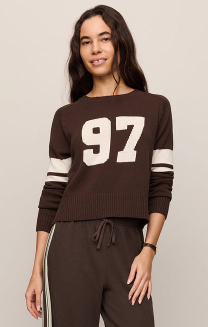Z SUPPLY Nineties Stand In Sweater - Dark Chocolate