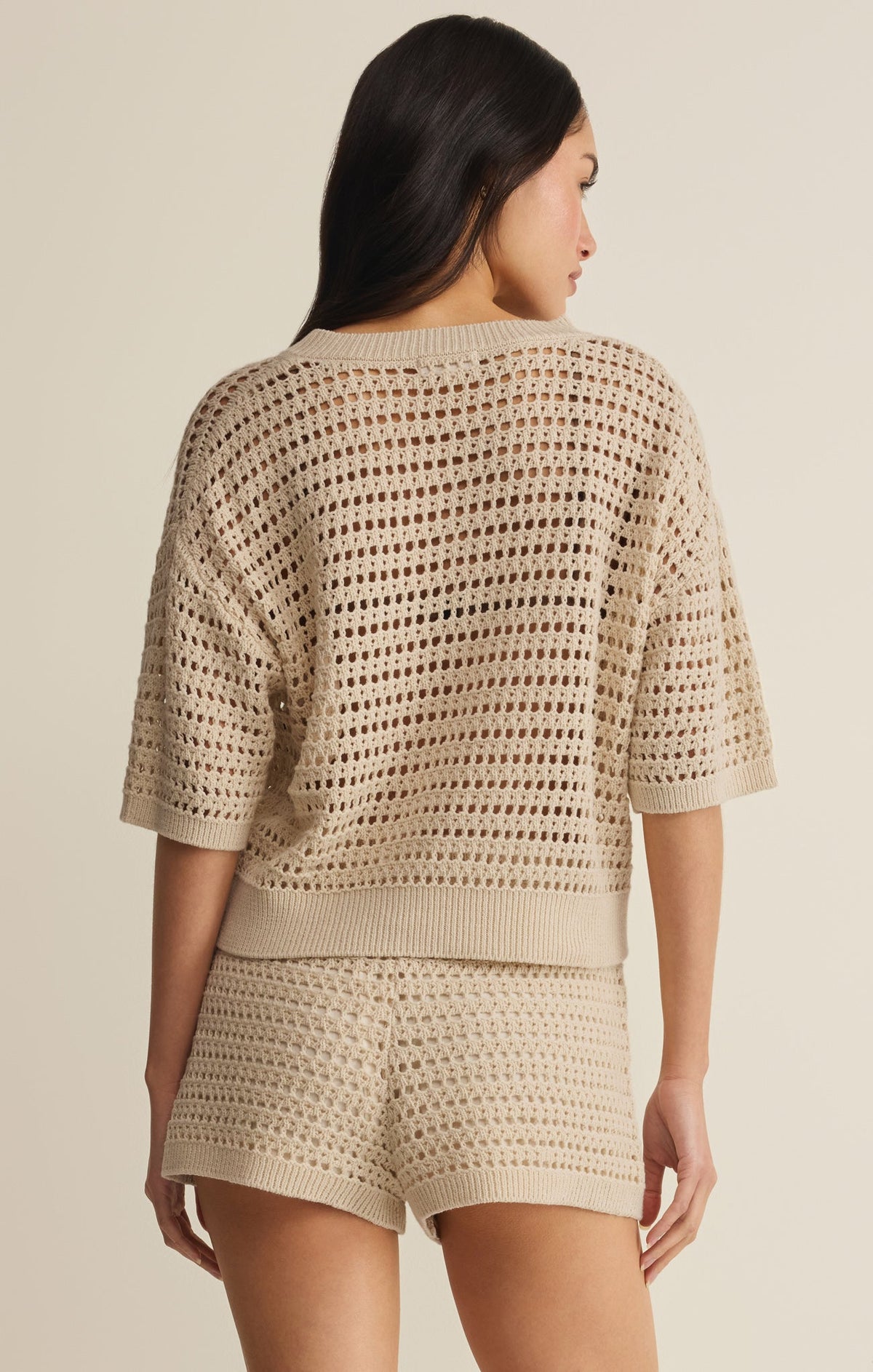 Z SUPPLY Kylo Henley Crochet Top - Island Coconut