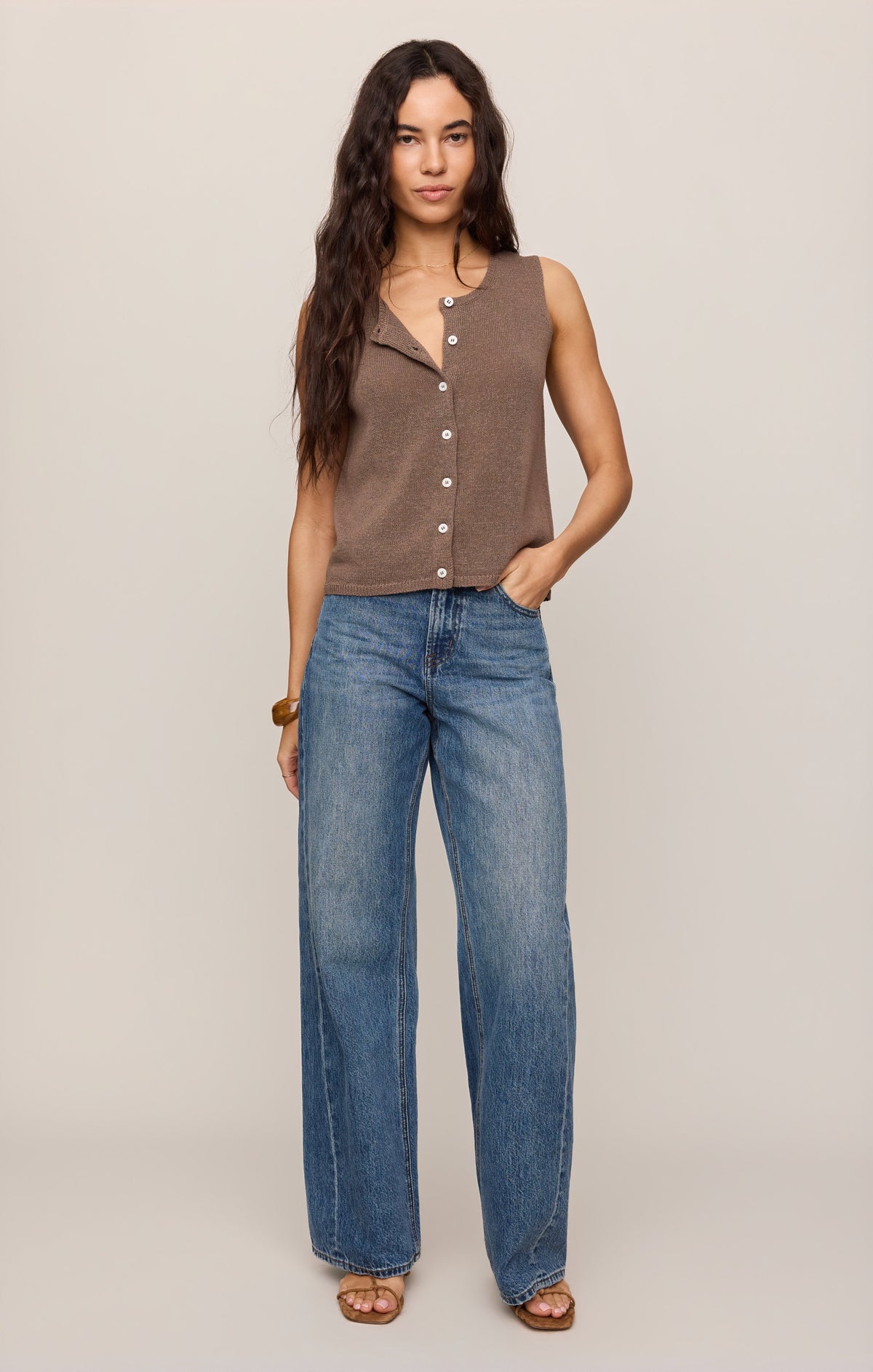 Z SUPPLY Syd Linen Knit Tank Vest