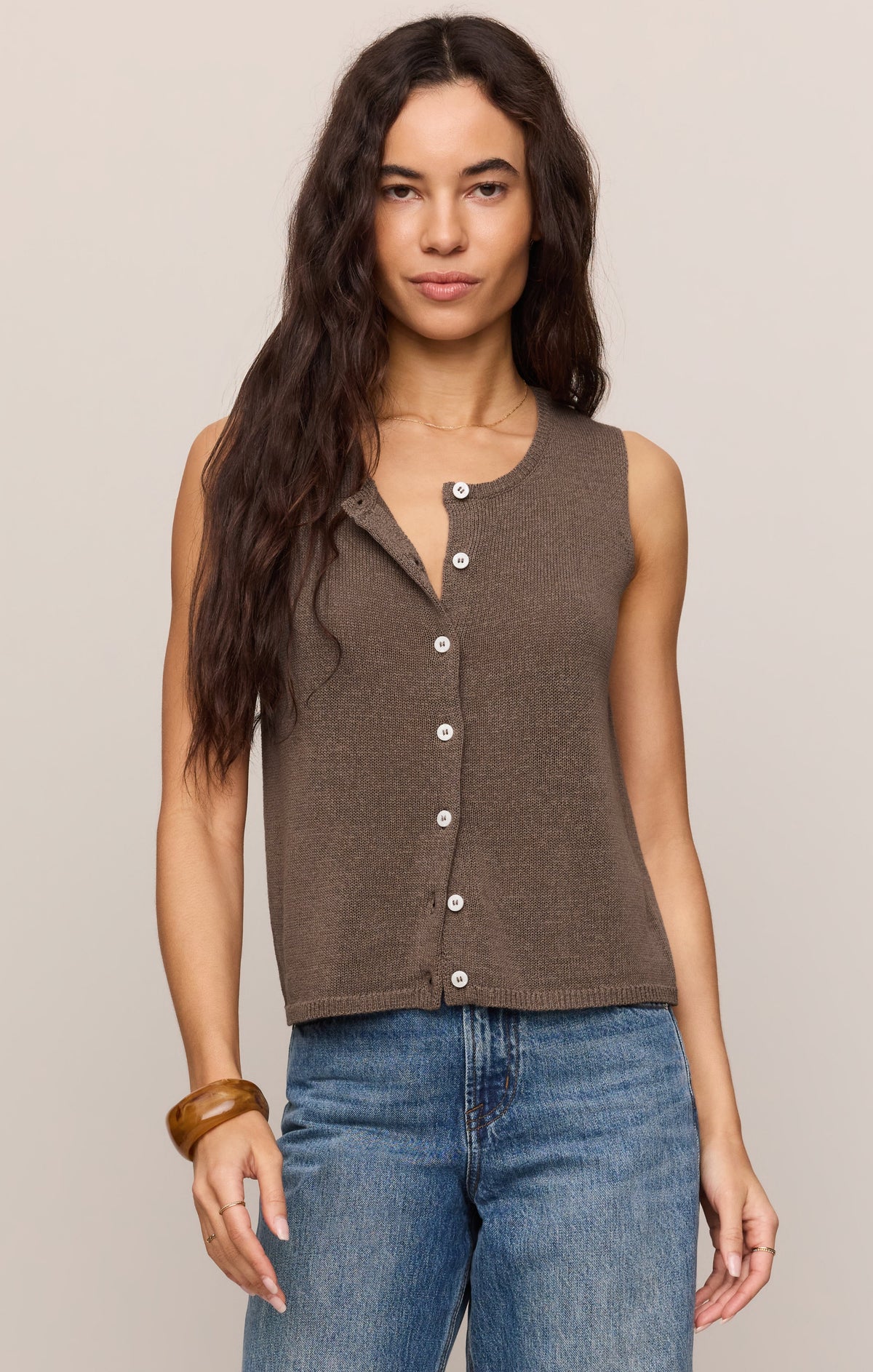 Z SUPPLY Syd Linen Knit Tank Vest