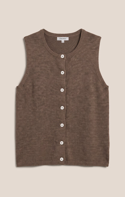 Z SUPPLY Syd Linen Knit Tank Vest