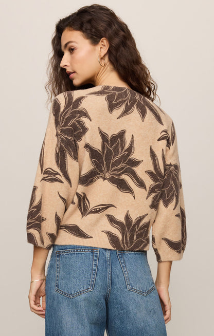 Z SUPPLY Valor Floral Cardigan - Soft Ecru