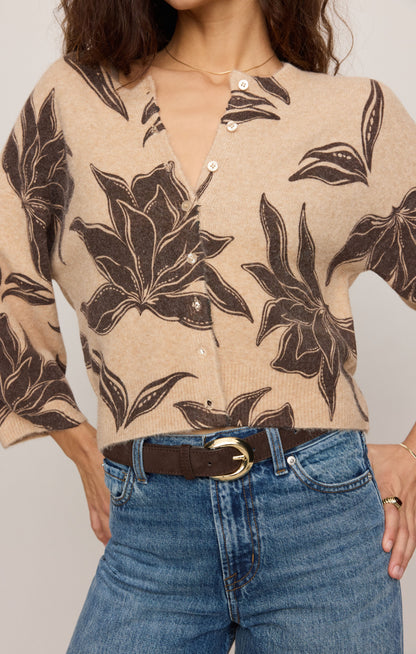 Z SUPPLY Valor Floral Cardigan - Soft Ecru