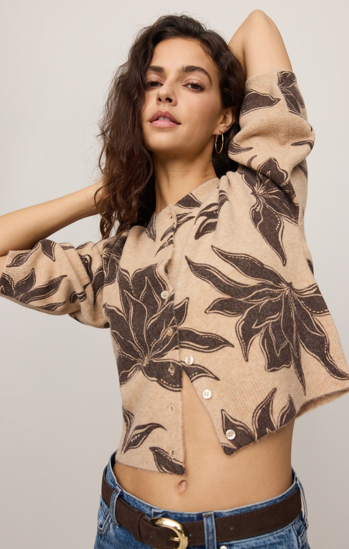 Z SUPPLY Valor Floral Cardigan - Soft Ecru