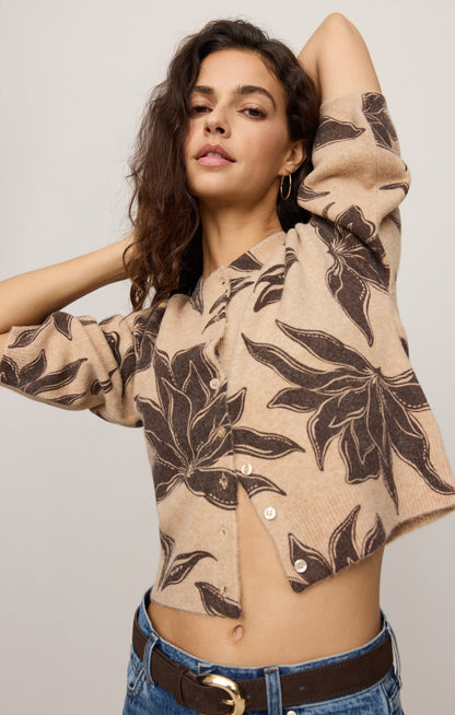 Z SUPPLY Valor Floral Cardigan - Soft Ecru