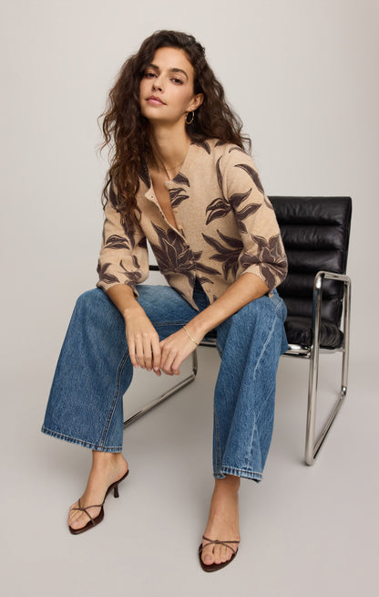 Z SUPPLY Valor Floral Cardigan - Soft Ecru
