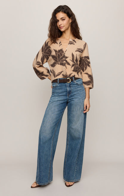 Z SUPPLY Valor Floral Cardigan - Soft Ecru
