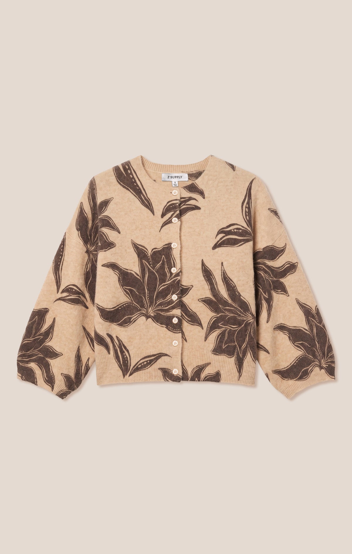 Z SUPPLY Valor Floral Cardigan - Soft Ecru