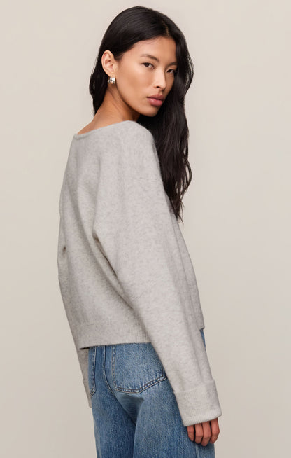 Z SUPPLY Cerro V-Neck Sweater - Feather Grey