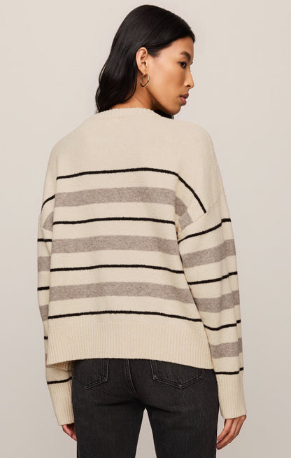 Z SUPPLY Cirrus Stripe Sweater - Chalk