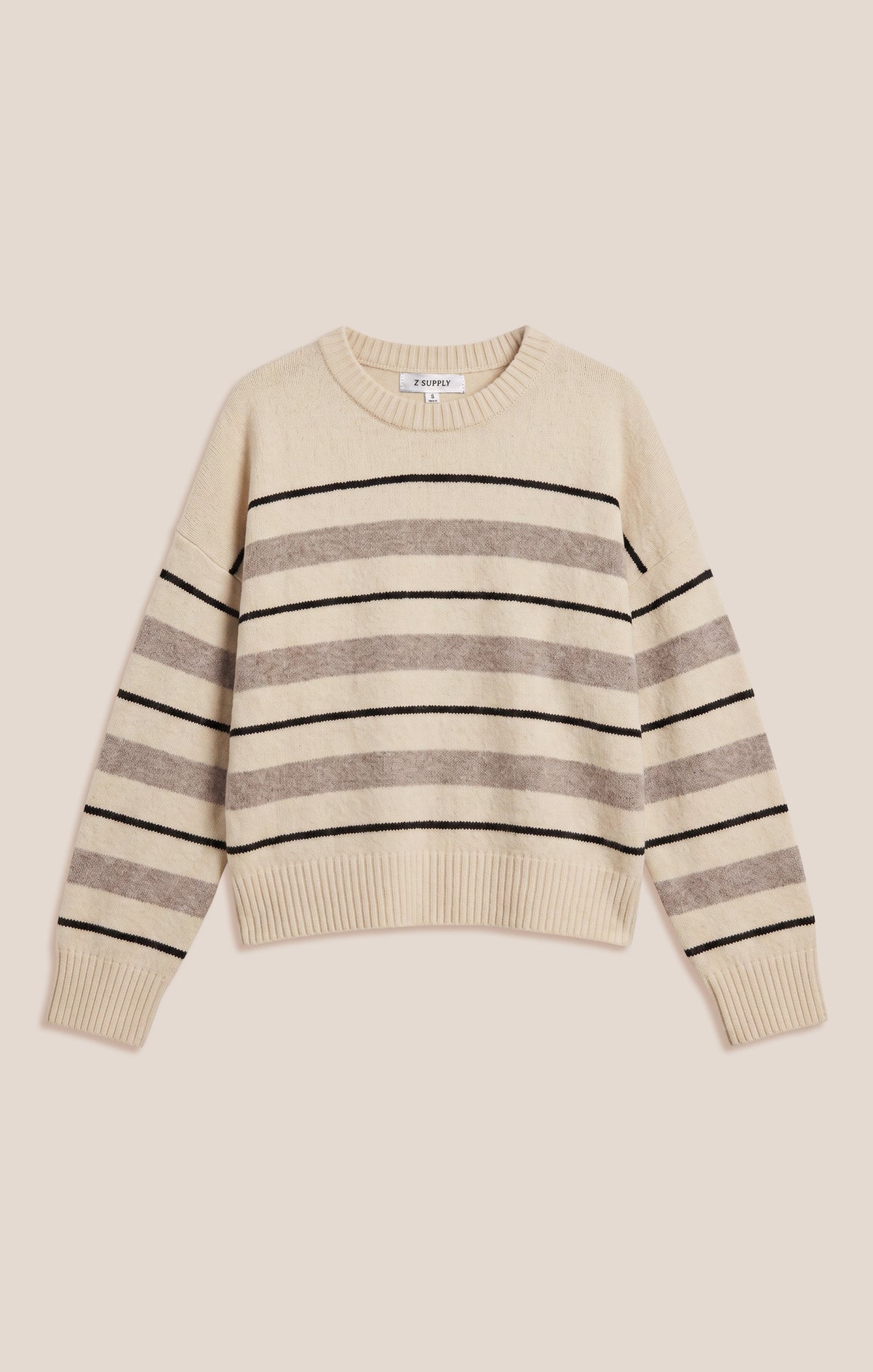 Z SUPPLY Cirrus Stripe Sweater - Chalk