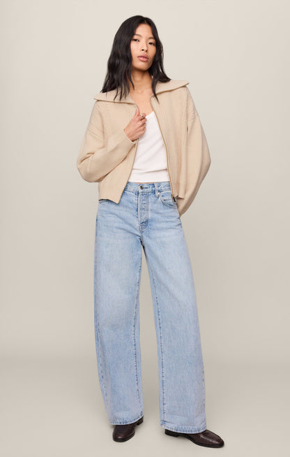 Z SUPPLY Silverlake Zip Cardigan - Chalk