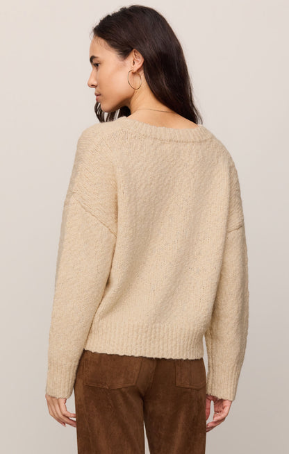 Z SUPPLY Bolton Boucle Sweater - Chalk