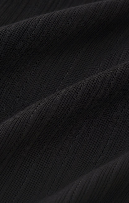 Z SUPPLY Rowena Fine Knit Henley - Black