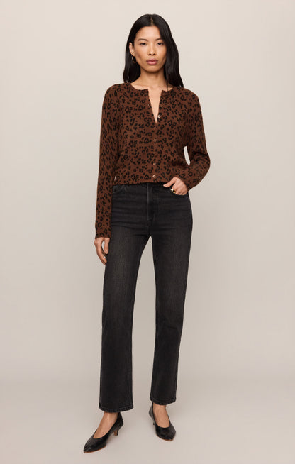 Z SUPPLY Medina Leopard Cardigan - Burnt Umber