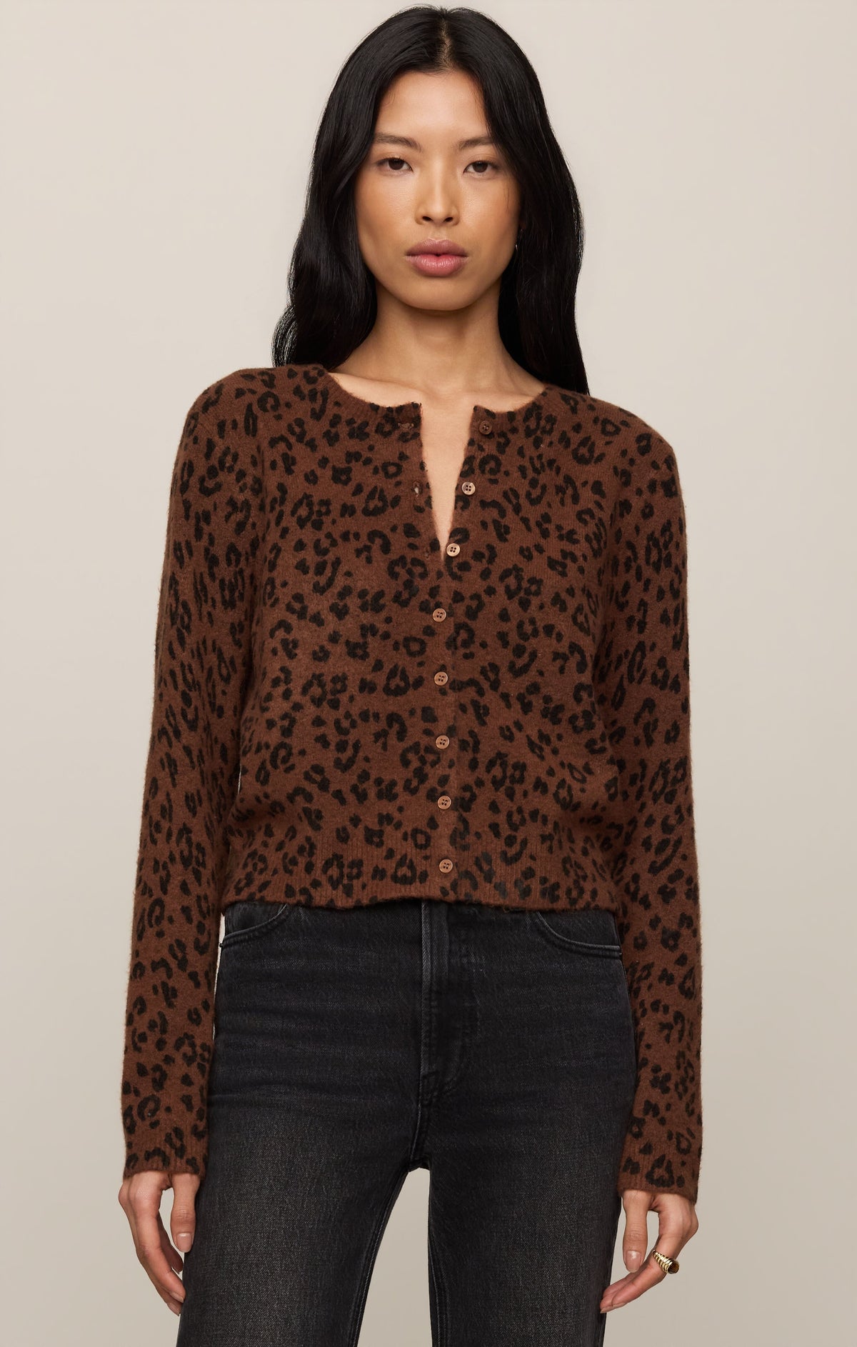 Z SUPPLY Medina Leopard Cardigan - Burnt Umber
