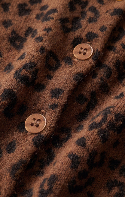 Z SUPPLY Medina Leopard Cardigan - Burnt Umber