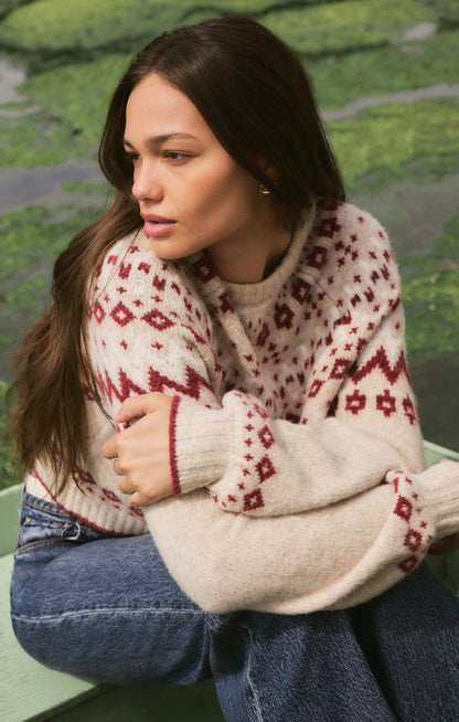 Z SUPPLY String The Lights Fair Isle Sweater