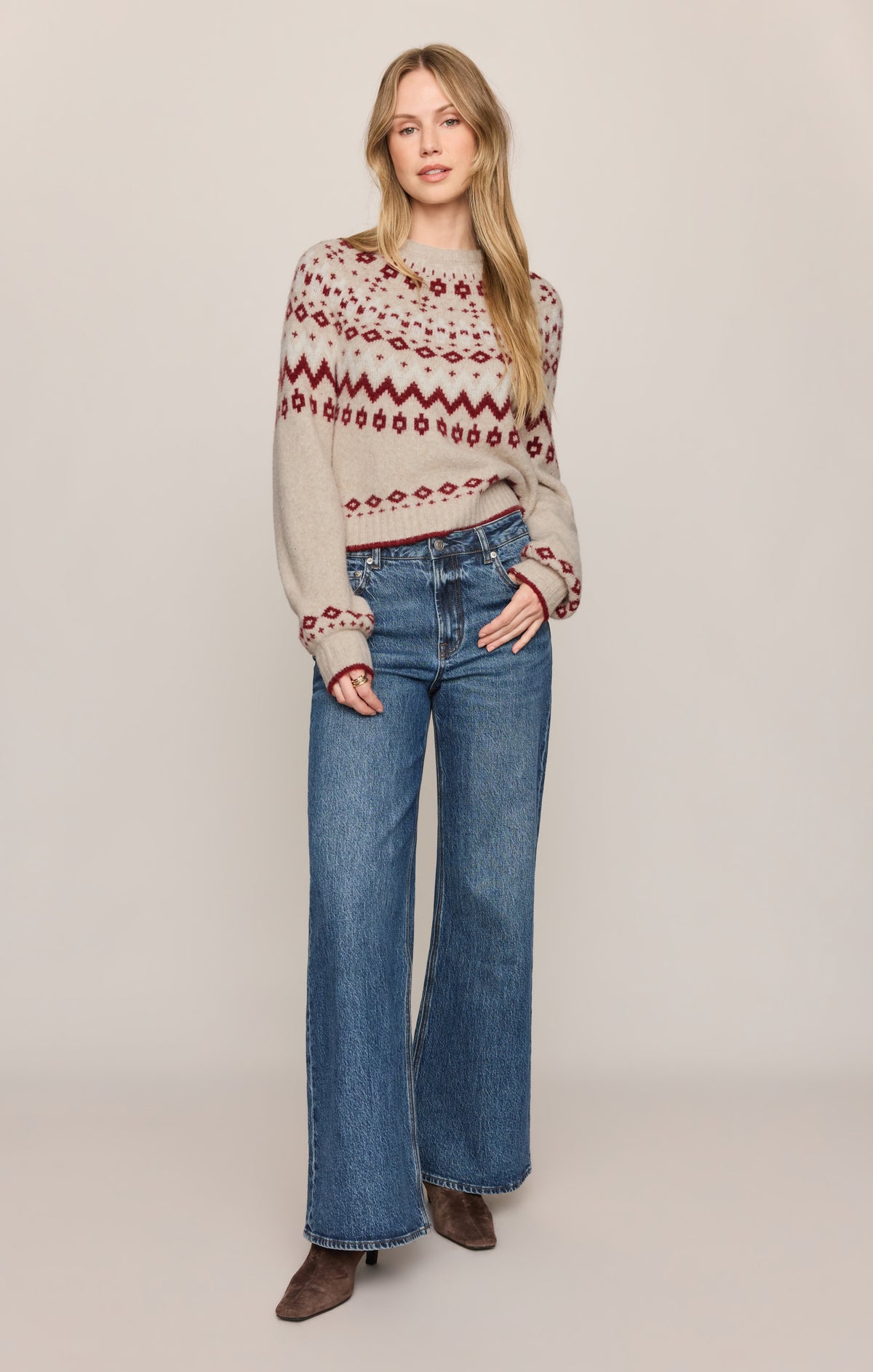 Z SUPPLY String The Lights Fair Isle Sweater