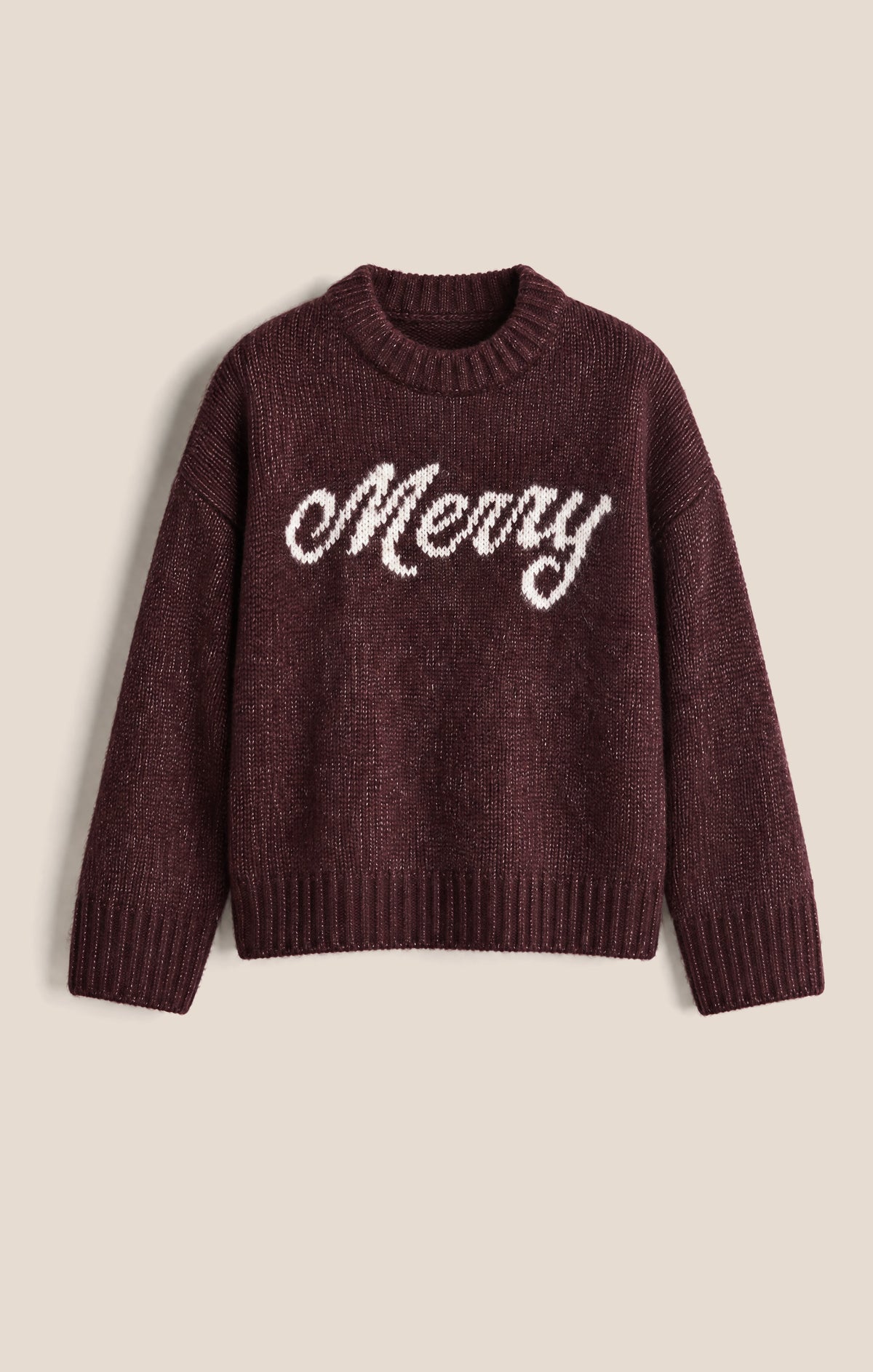 Z SUPPLY More Merry Sweater - Berry Noir