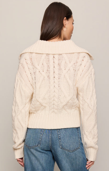 Z SUPPLY Hartwell Cable Knit Sweater - Sandstone