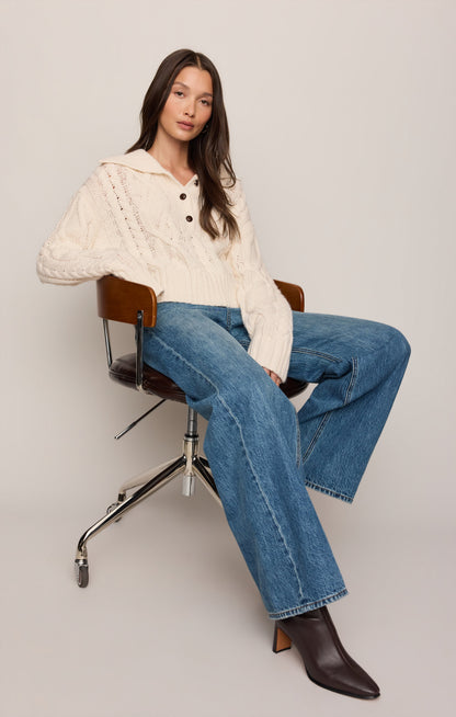 Z SUPPLY Hartwell Cable Knit Sweater - Sandstone