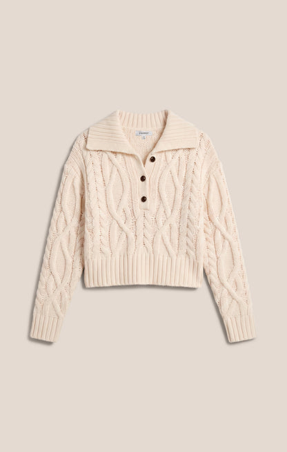 Z SUPPLY Hartwell Cable Knit Sweater - Sandstone