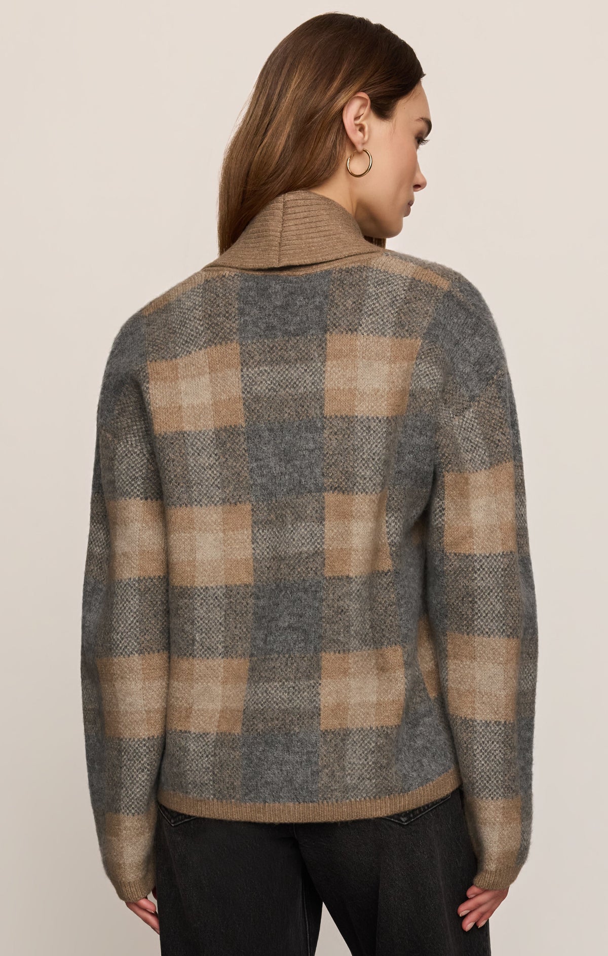 Z SUPPLY Ludlow Plaid Cardigan - Classic Heather Grey